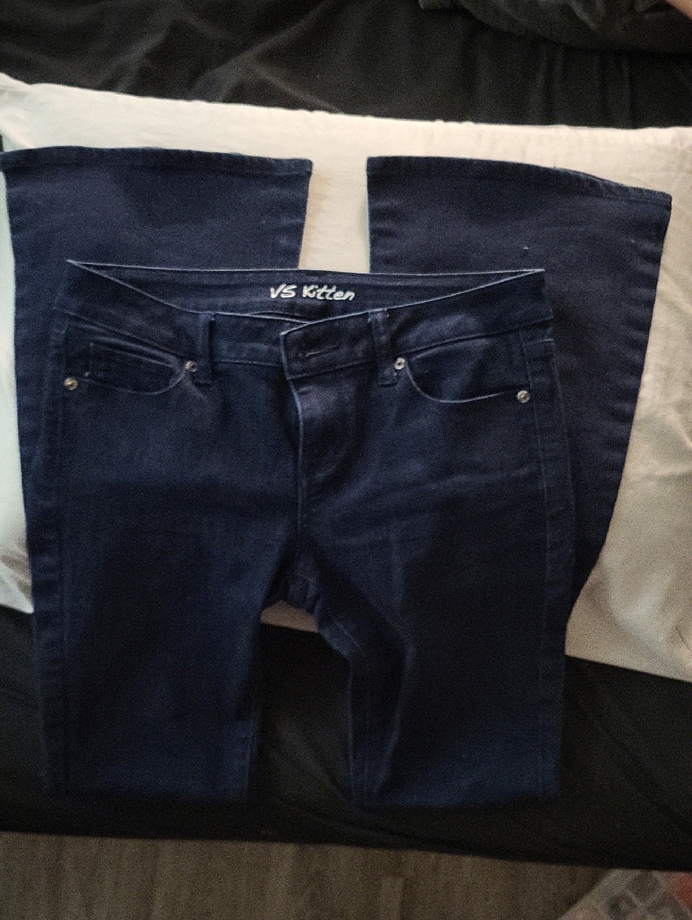 Victoria's Secret Dark Navy Flare Jeans